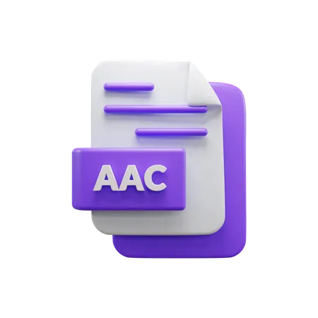 Aac File  3D Icon