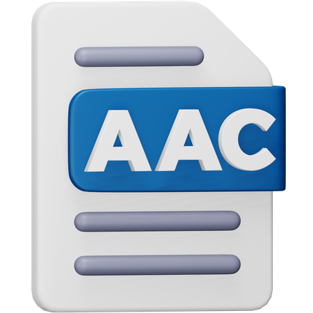 Aac File  3D Icon