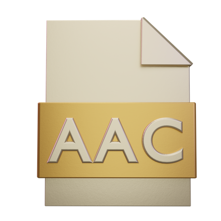 Aac File  3D Icon