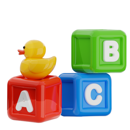 Bloc abc  3D Icon