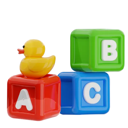 Bloc abc  3D Icon