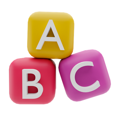 Abc Block  3D Illustration