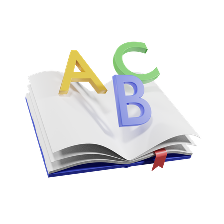 Abc Book  3D Illustration