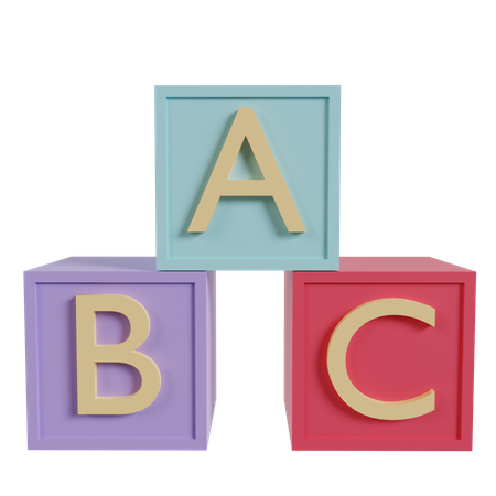 Cubes abc  3D Icon