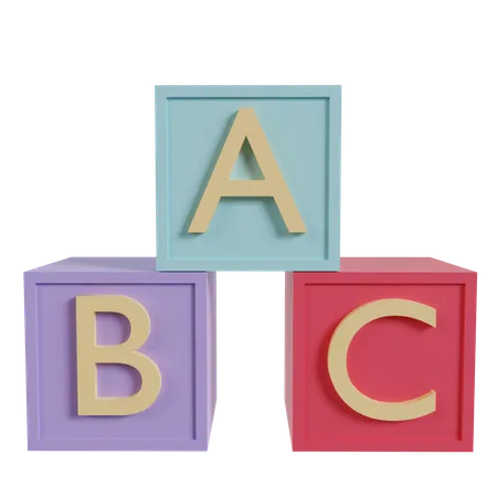 Cubes abc  3D Icon