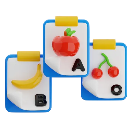 Abc 스티키 노트  3D Icon