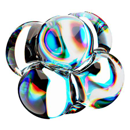 Abstract Glass Spectrum  3D Icon