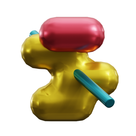 Abstract Metaball  3D Icon