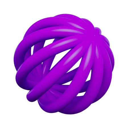 Abstract Round  3D Icon