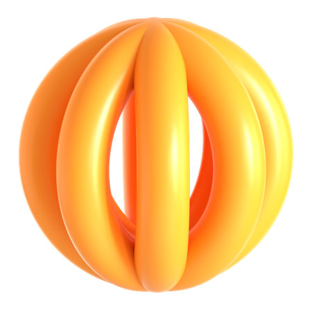 Abstract Torus Shape  3D Icon