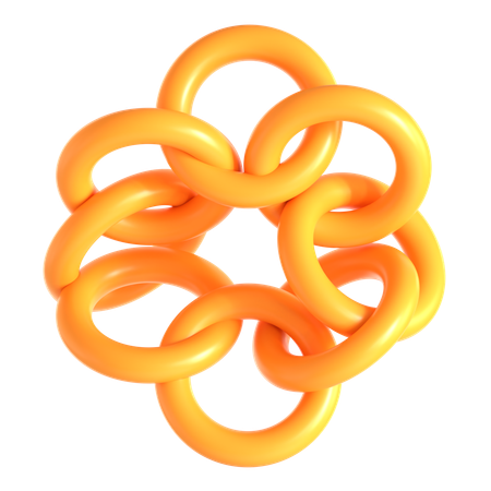 Abstract Torus Shape  3D Icon