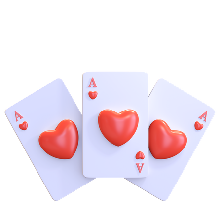 Ace Card  3D Illustration