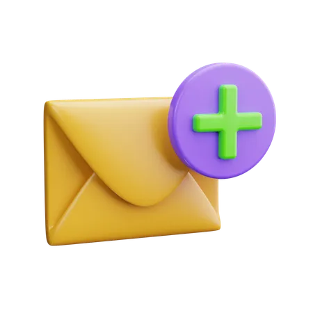 Add Message  3D Icon