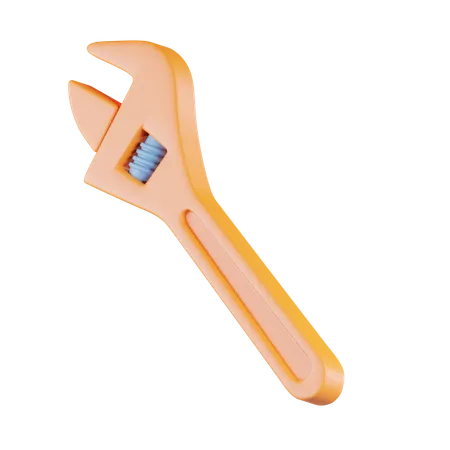 Adjustable Wrench  3D Icon