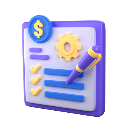 Administración del dinero  3D Icon