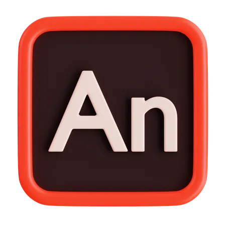 Adobe animado  3D Icon