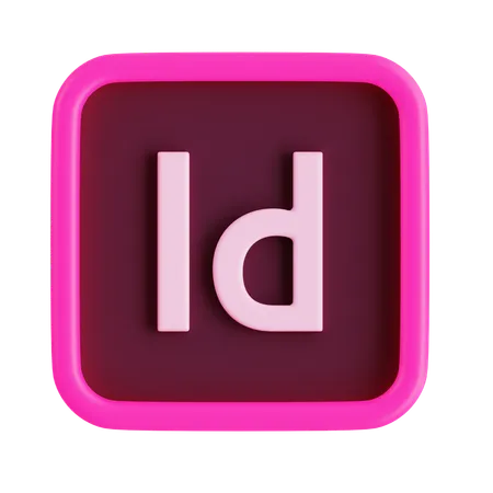 Adobe InDesign  3D Icon