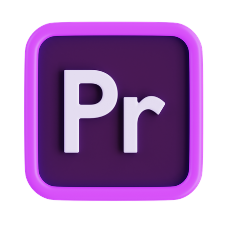 Adobe Premiere Pro  3D Icon