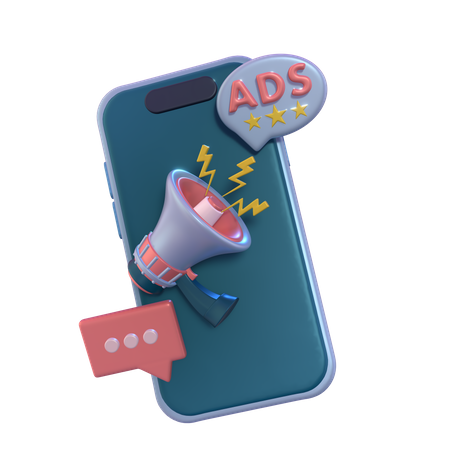 Ads  3D Icon