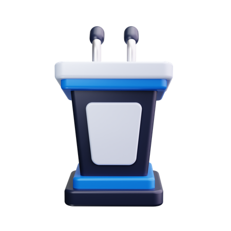 Advertisement Podium  3D Icon