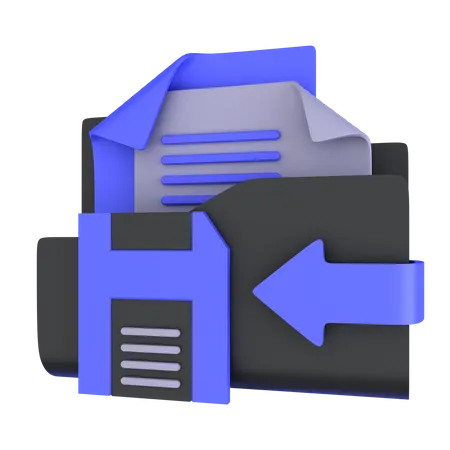 Almacenamiento de datos  3D Icon