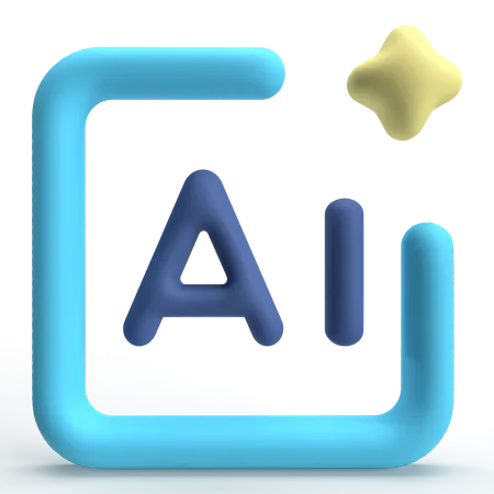 AI  3D Icon