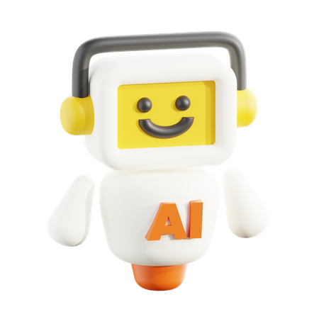 Ai Bot  3D Icon