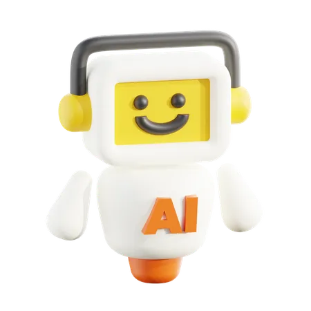 Ai Bot  3D Icon