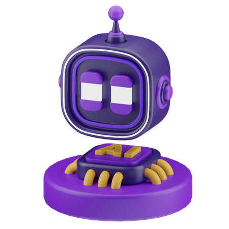 Ai Bot  3D Icon