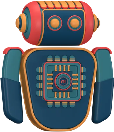 Ai Bot  3D Icon