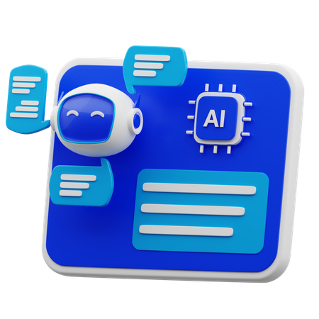 Ai Bot  3D Icon