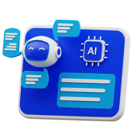 Ai Bot  3D Icon