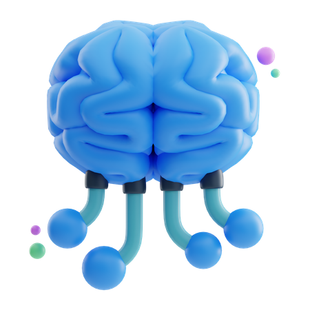 Ai Brain  3D Icon