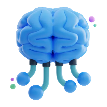 Ai Brain  3D Icon