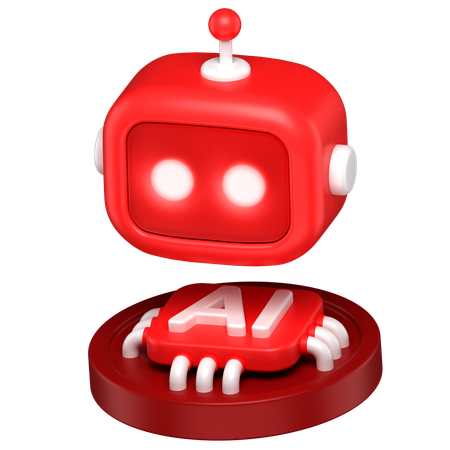 Ai Chip  3D Icon