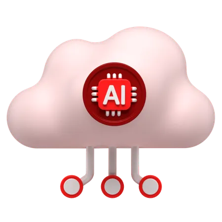 Ai Cloud  3D Icon