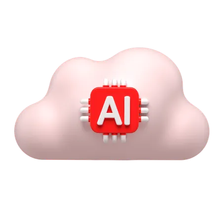 Ai Cloud  3D Icon