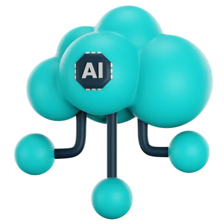 Ai Cloud  3D Icon