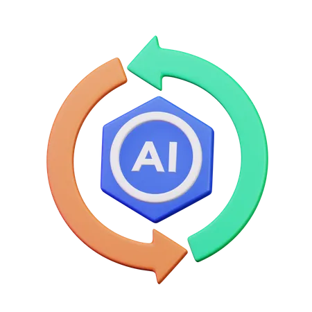 Ai Cycle  3D Icon