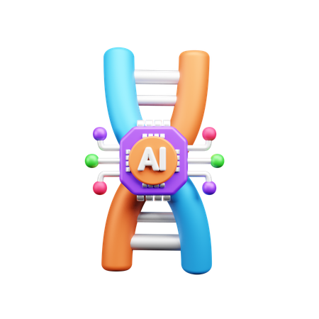 Ai Dna  3D Icon