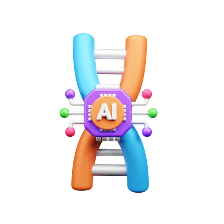 Ai Dna  3D Icon