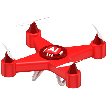 Ai Drone  3D Icon