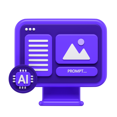 Ai Image  3D Icon