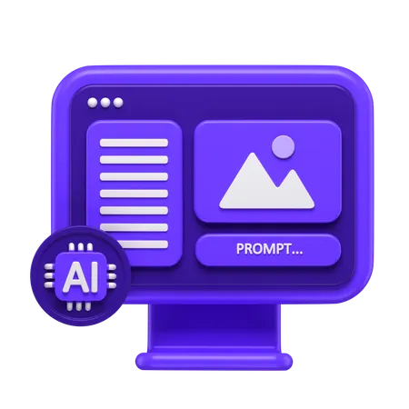 Ai Image  3D Icon