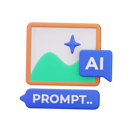 Ai Image  3D Icon