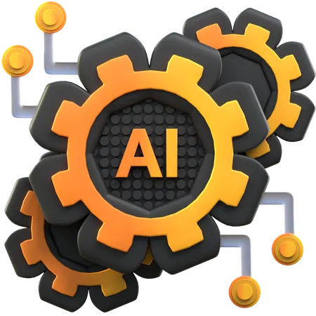 Ai Management  3D Icon