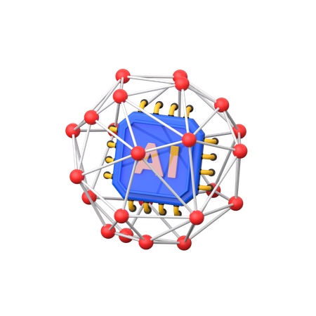 Ai Networking  3D Icon