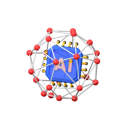 Ai Networking  3D Icon