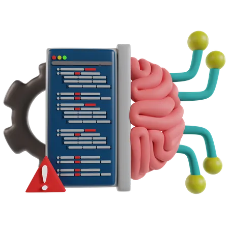 Construtor de código de prompt ai  3D Icon