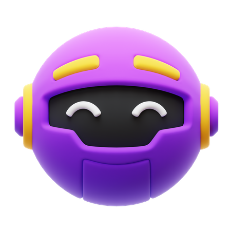 Tête de robot ai  3D Icon